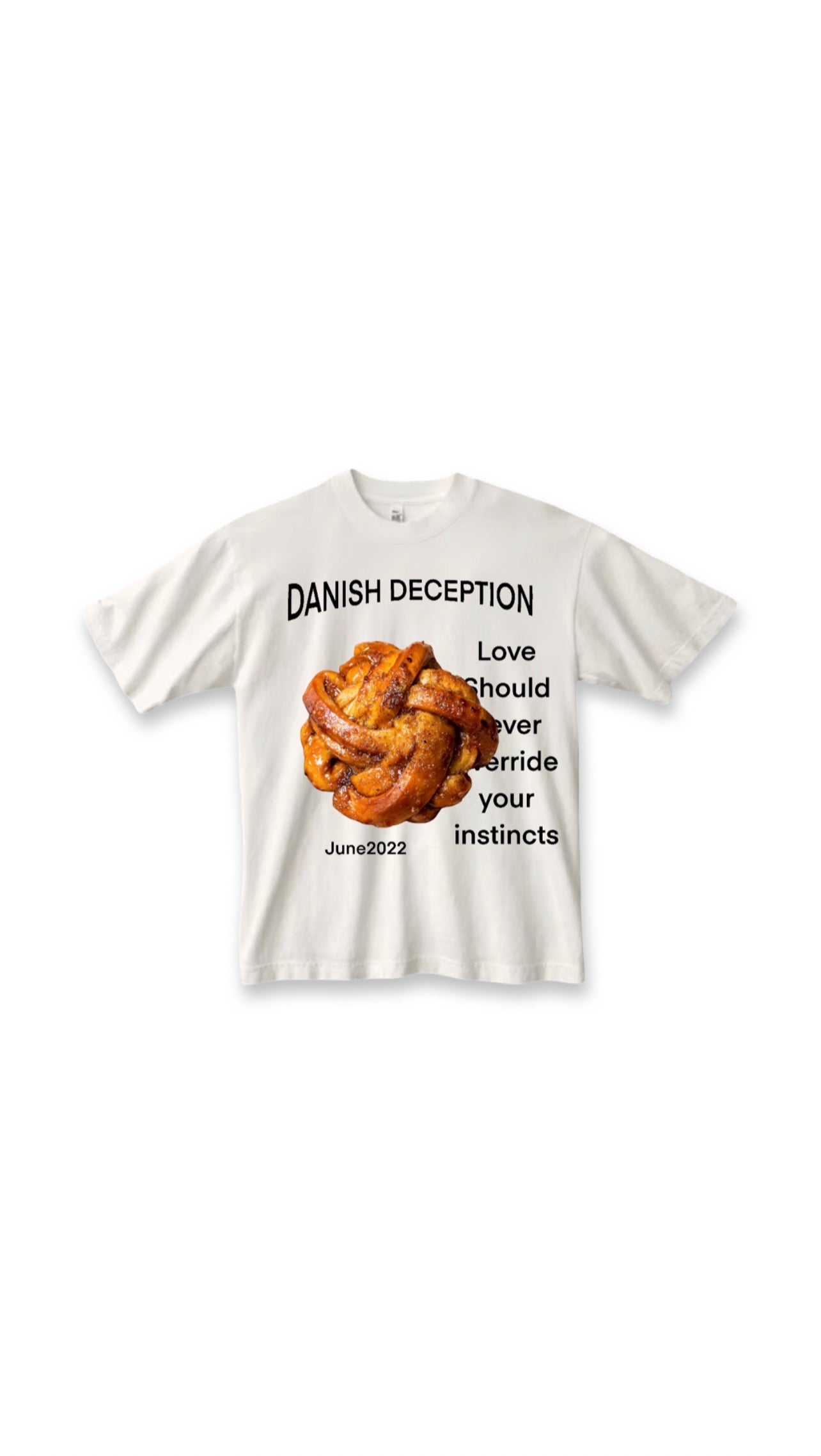 Pre order  the Danish deception bread crumbs TEE