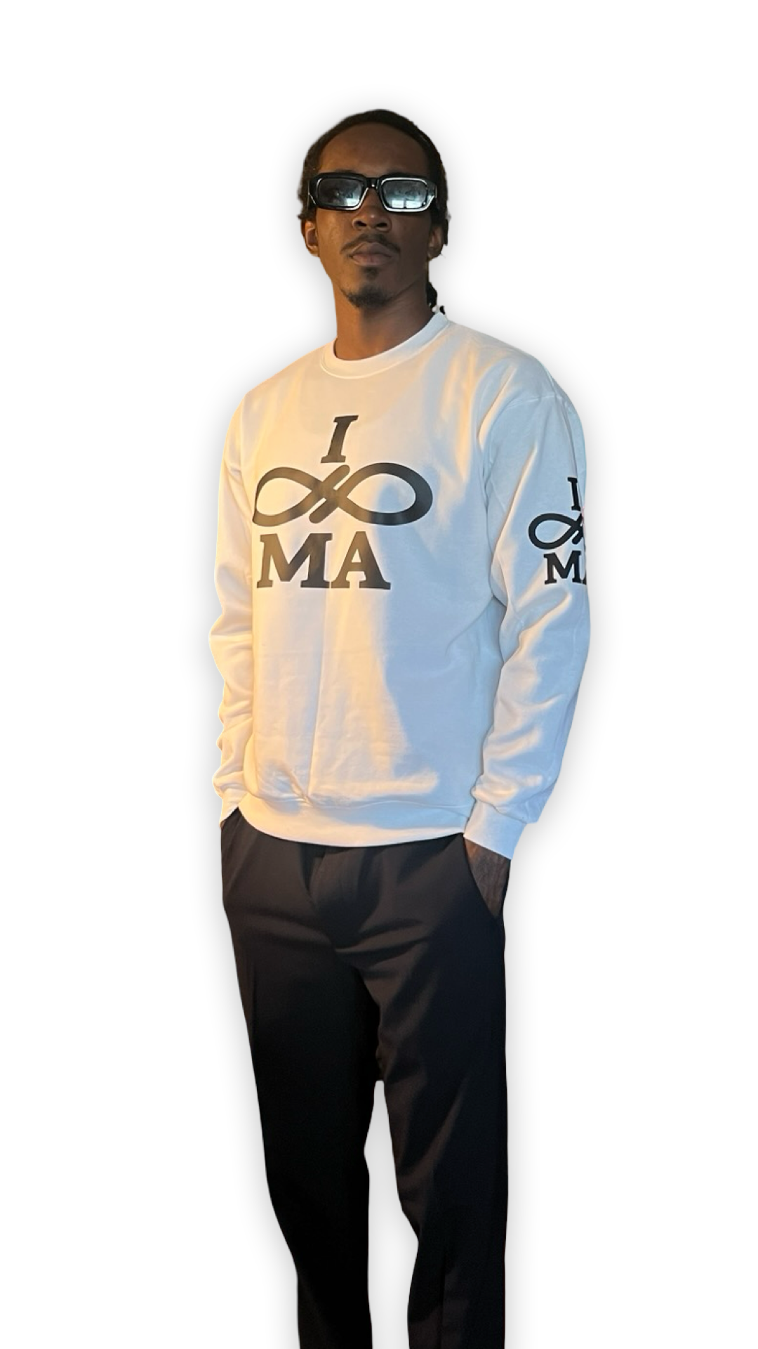 I MA CLASSIC SAND CREWNECK (b)